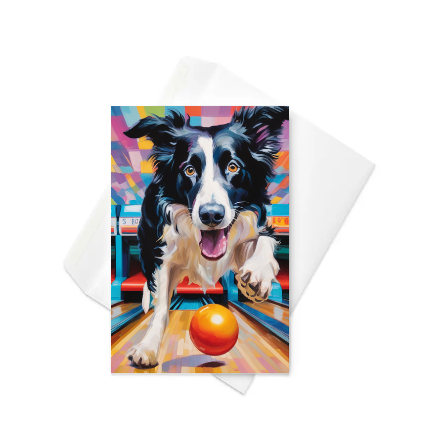 PugMug Custom Border Collie Greeting Card