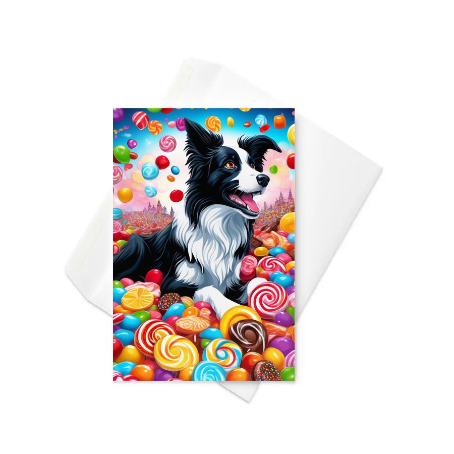 PugMug Custom Border Collie Greeting Card