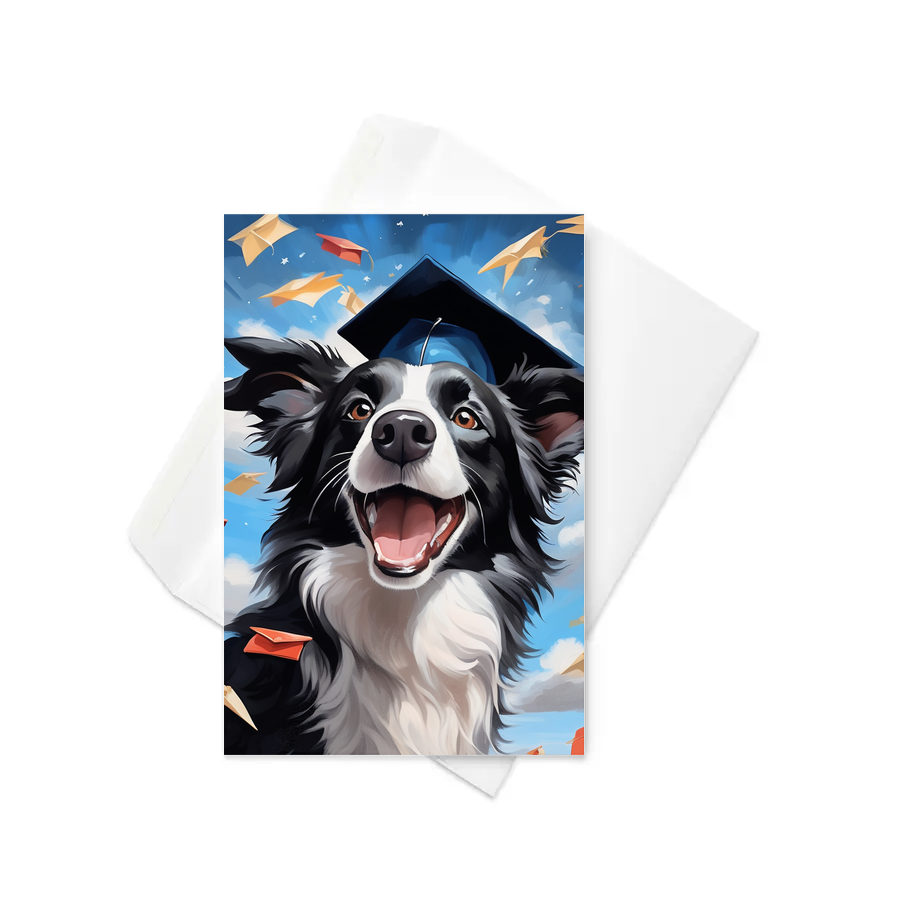 PugMug Custom Border Collie Greeting Card