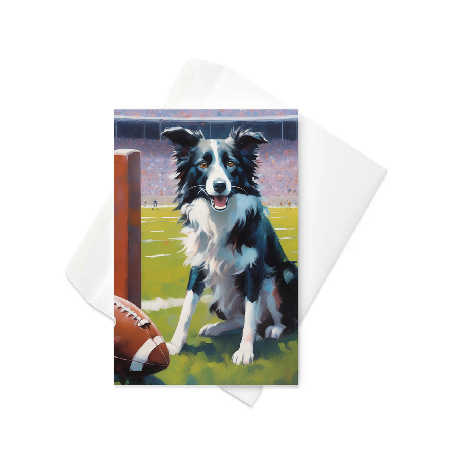 PugMug Custom Border Collie Greeting Card