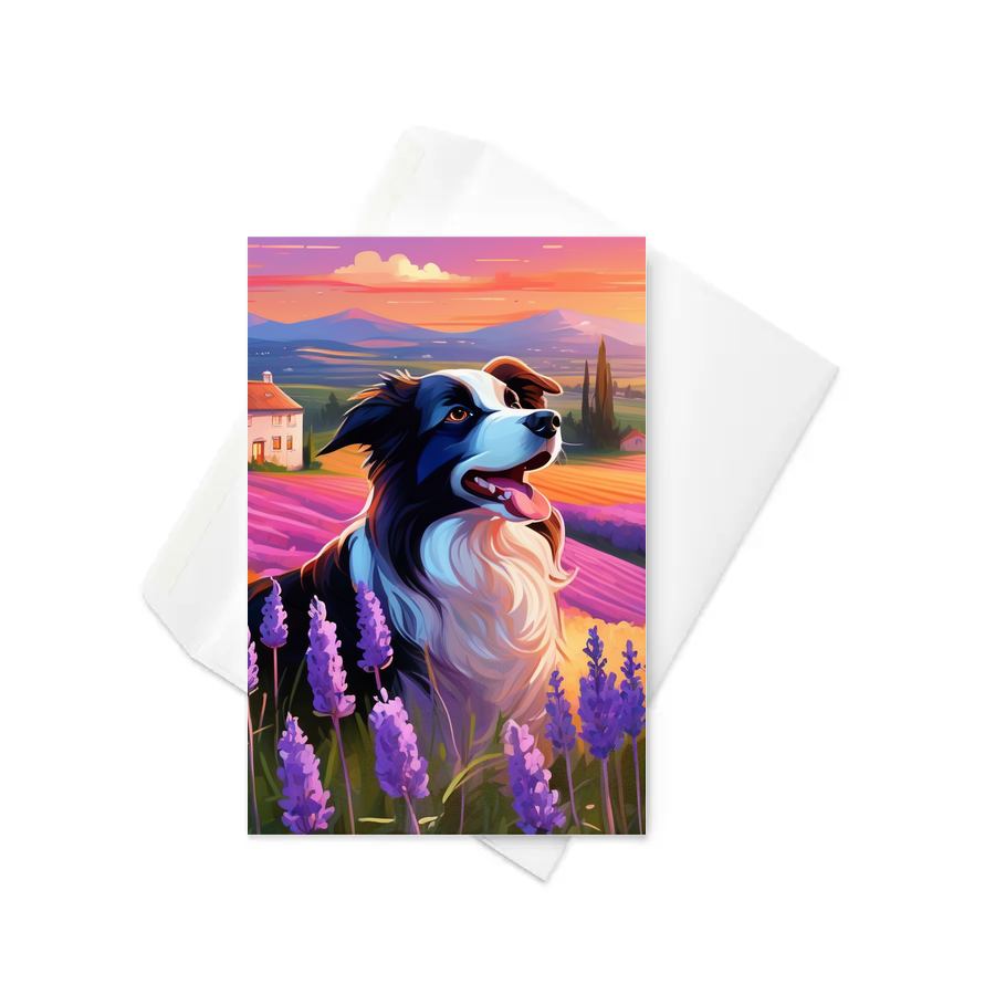 PugMug Custom Border Collie Greeting Card