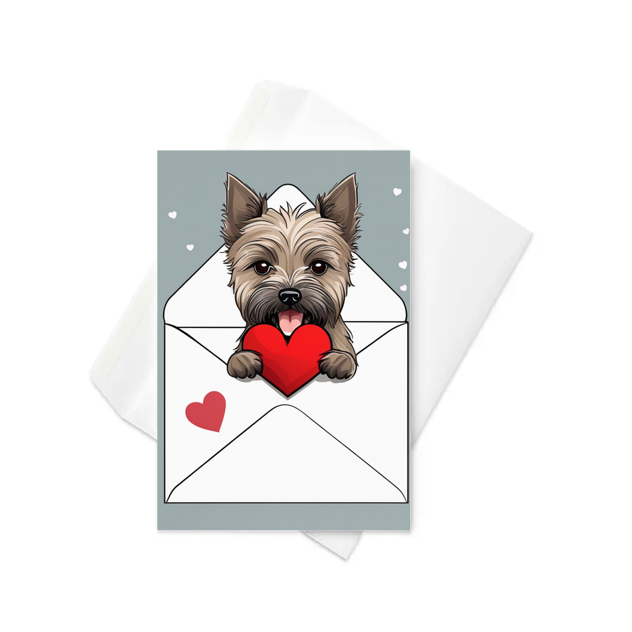 PugMug Custom Cairn Terrier Greeting Card