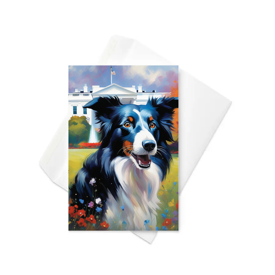 PugMug Custom Border Collie Greeting Card