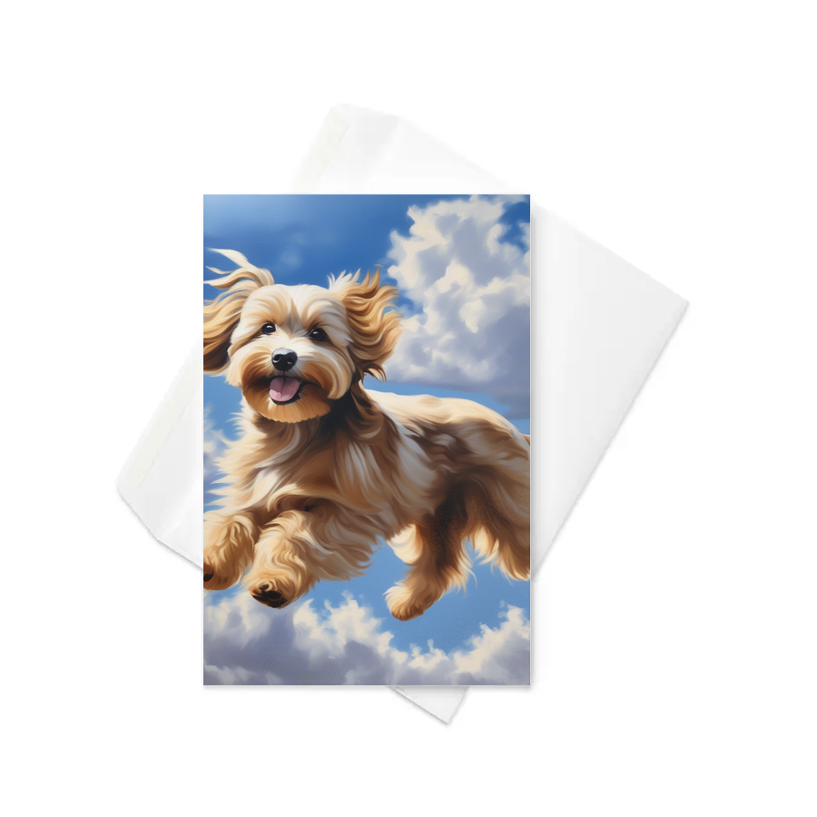 PugMug Custom Tan Havanese Dog Greeting Card