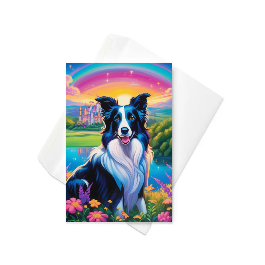 PugMug Custom Border Collie Greeting Card