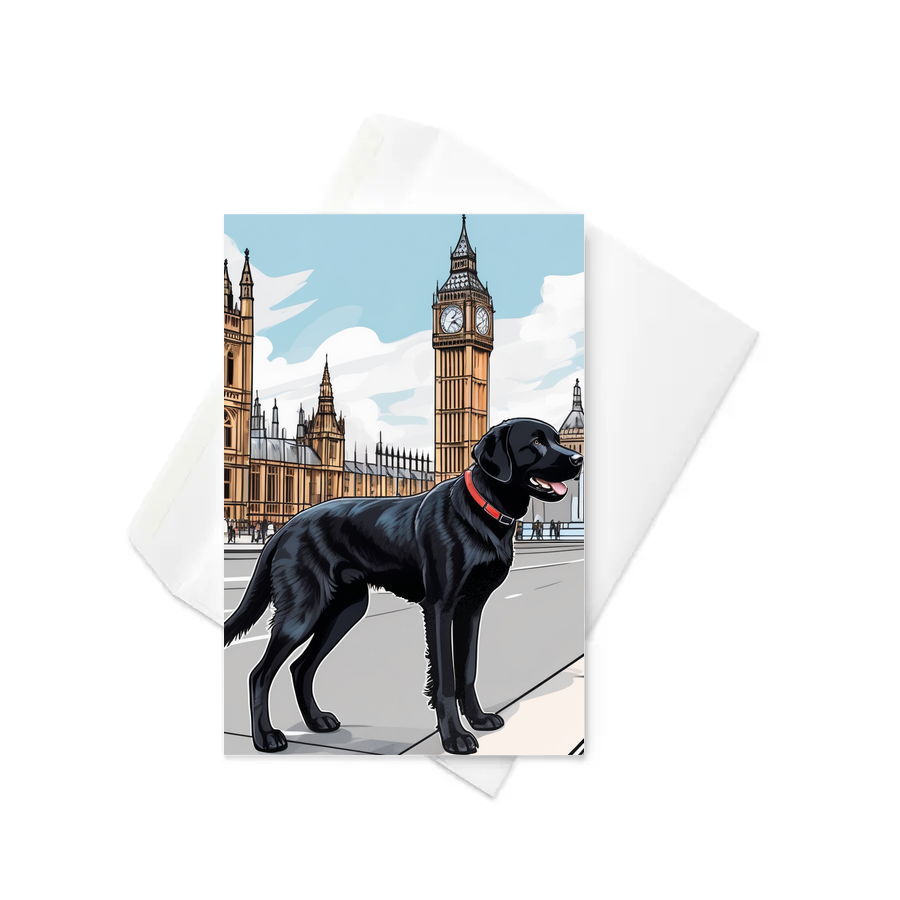 PugMug Custom Black Labrador Retriever Greeting Card
