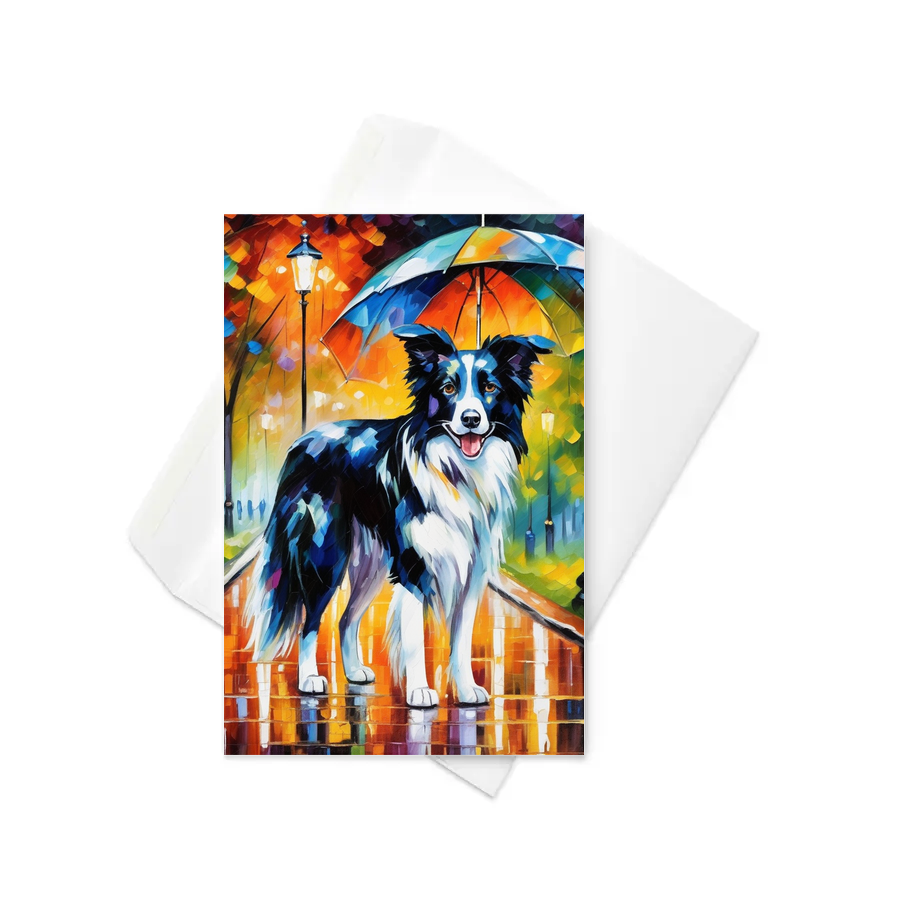 PugMug Custom Border Collie Greeting Card
