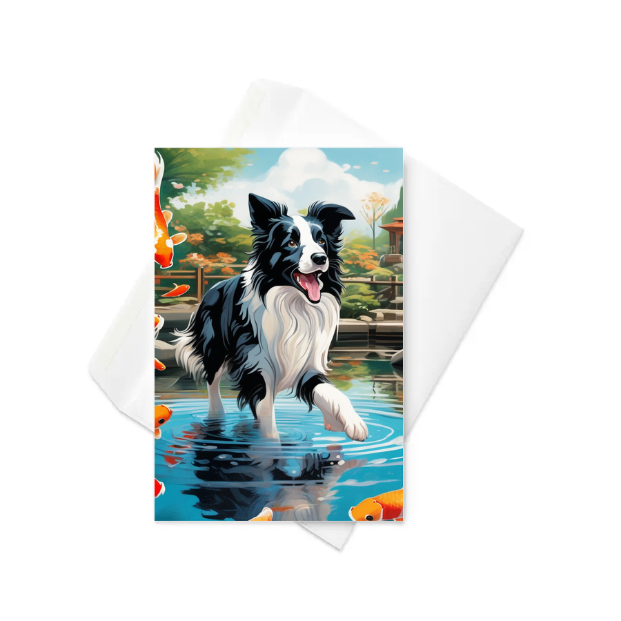 PugMug Custom Border Collie Greeting Card