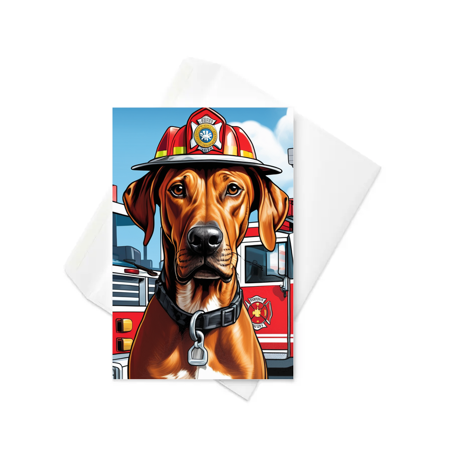 PugMug Custom Rhodesian Ridgeback Greeting Card