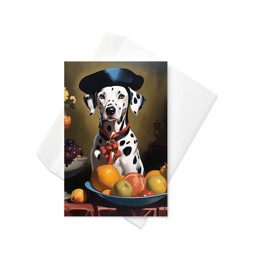 PugMug Custom Dalmatian Greeting Card