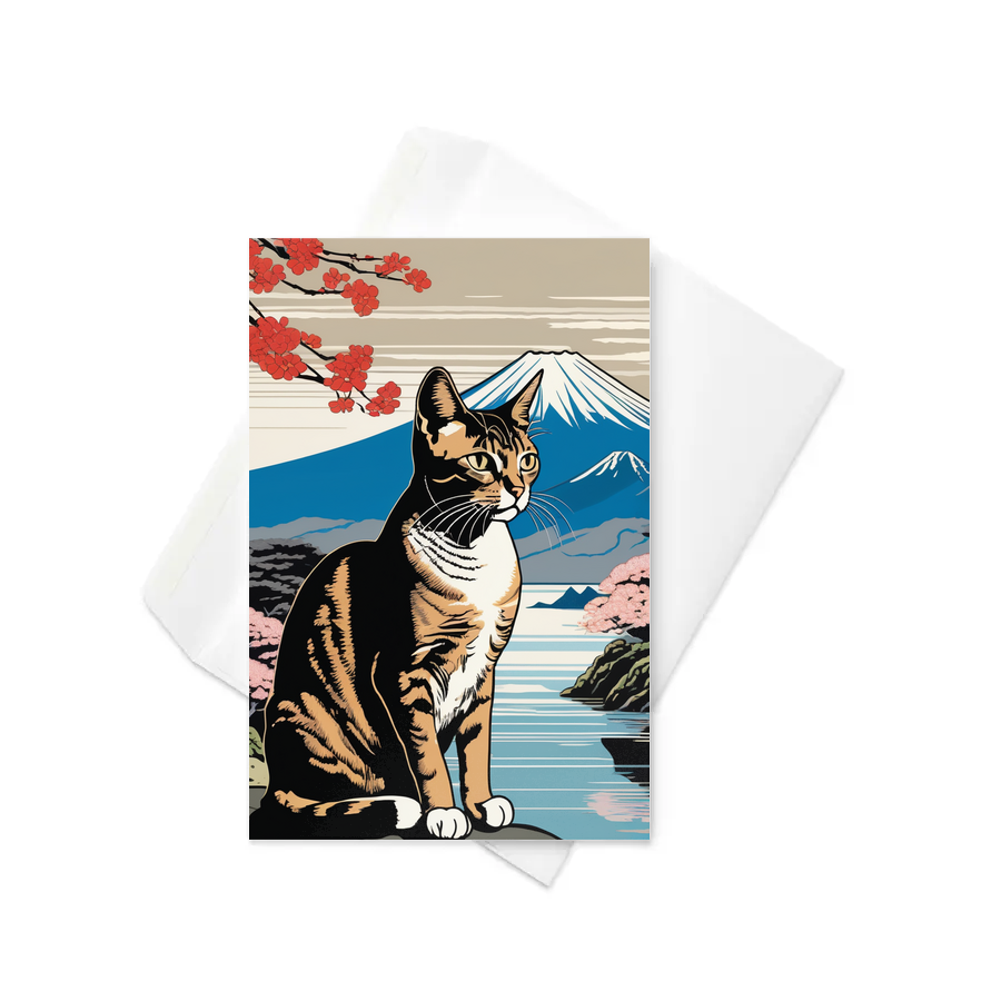 PugMug Custom Tabby Abyssinian Cat Greeting Card