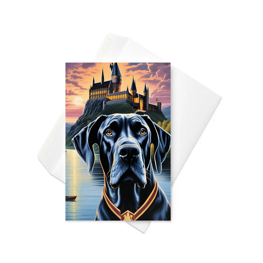 PugMug Custom Great Dane Greeting Card