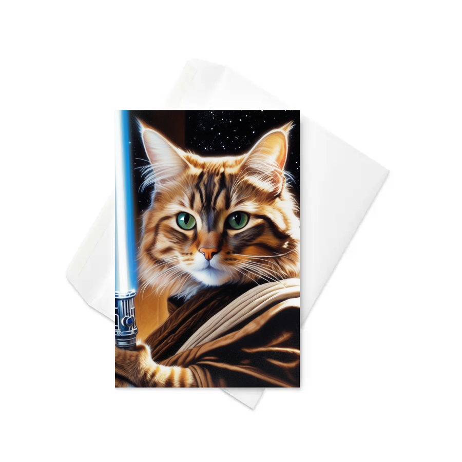 PugMug Custom Tabby Companion Cat Greeting Card