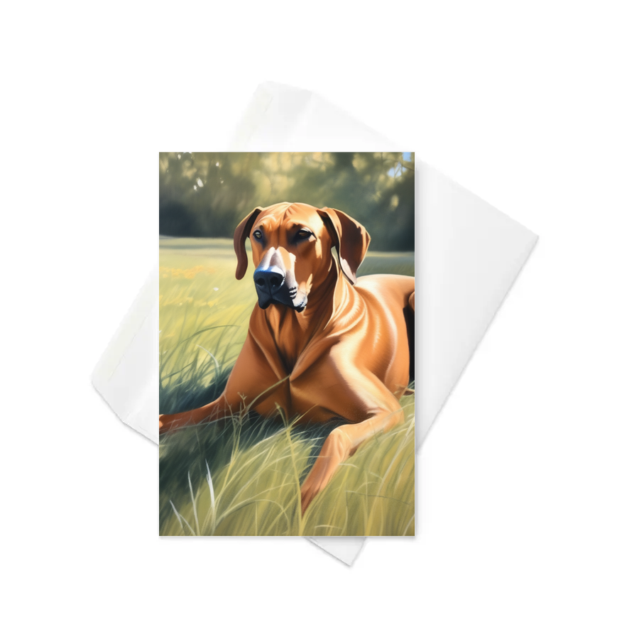 PugMug Custom Rhodesian Ridgeback Greeting Card