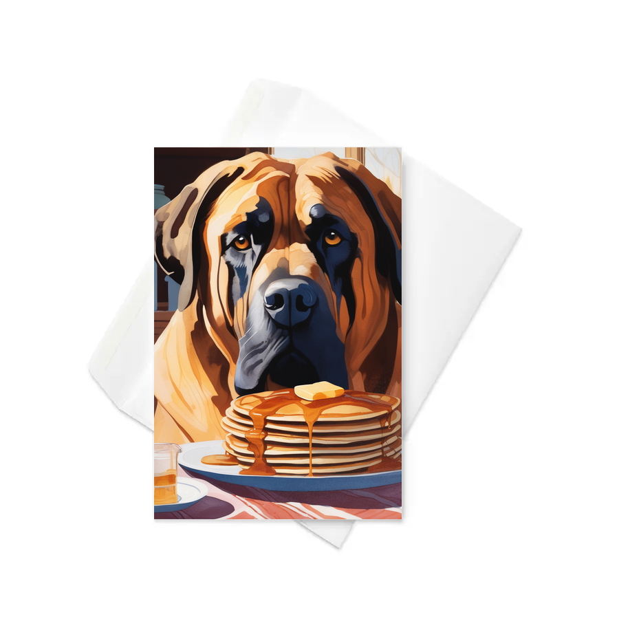 PugMug Custom Mastiff Greeting Card