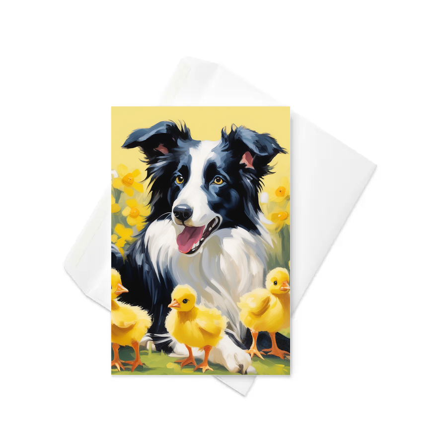 PugMug Custom Border Collie Greeting Card
