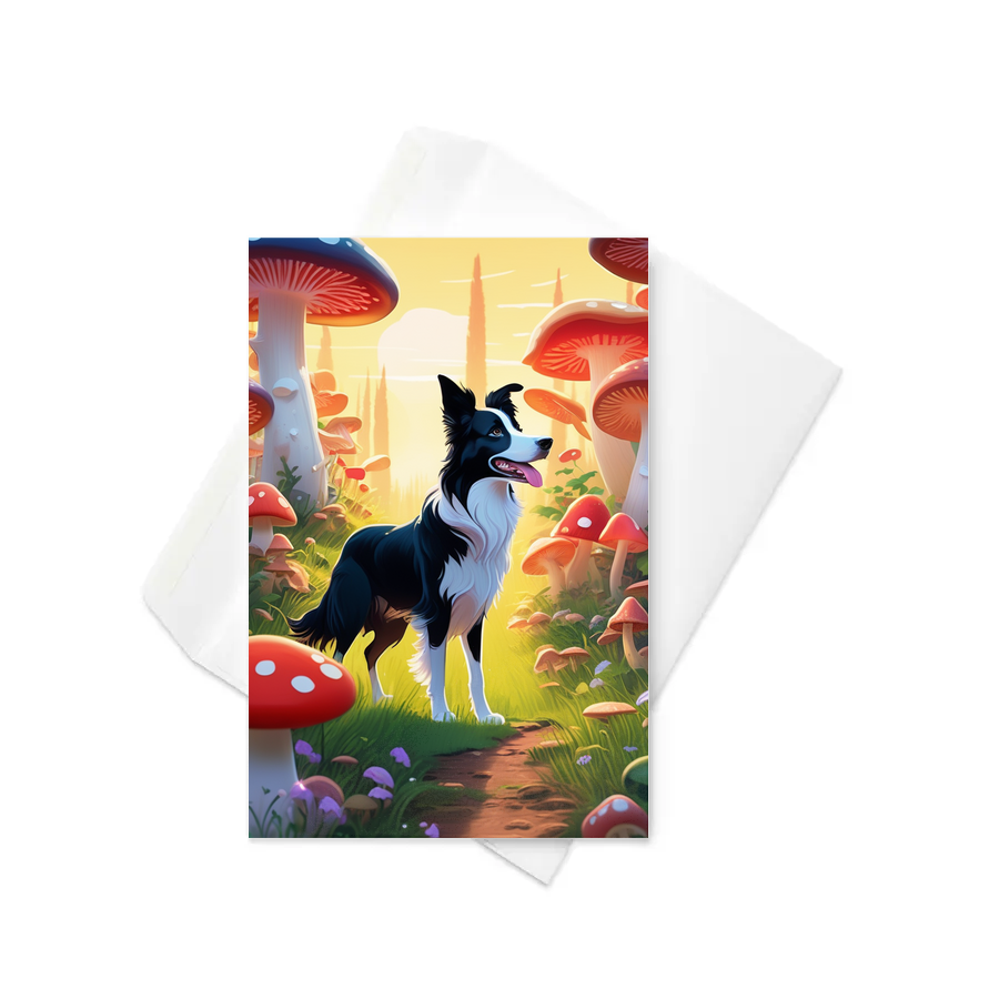 PugMug Custom Border Collie Greeting Card