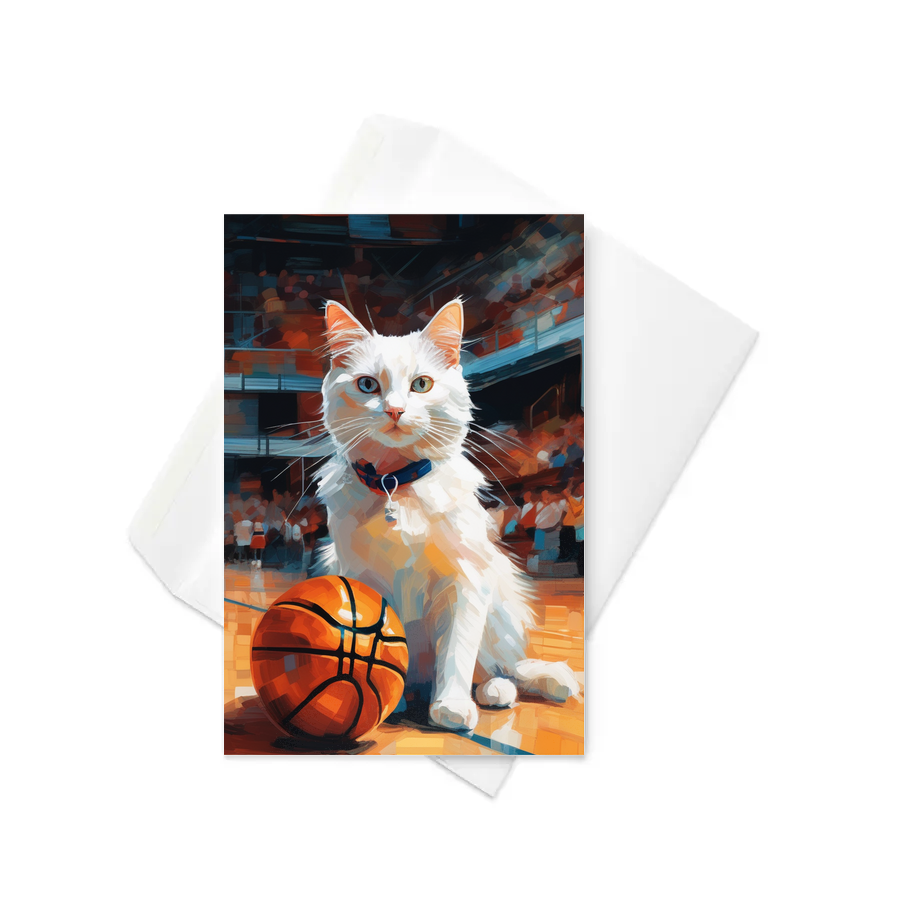 PugMug Custom White Companion Cat Greeting Card