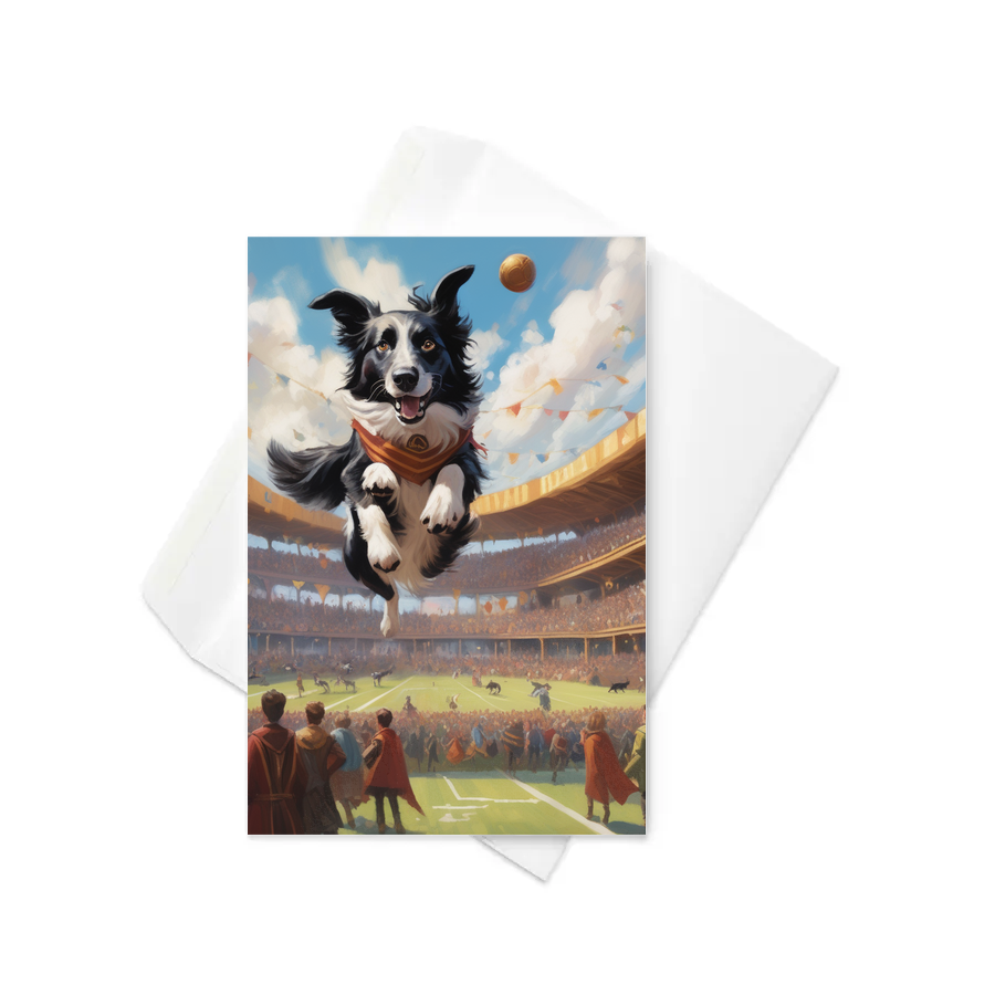 PugMug Custom Border Collie Greeting Card