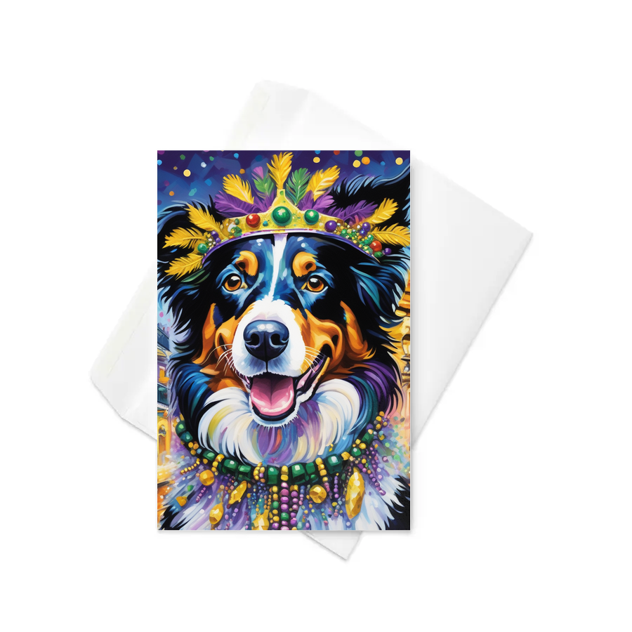 PugMug Custom Border Collie Greeting Card
