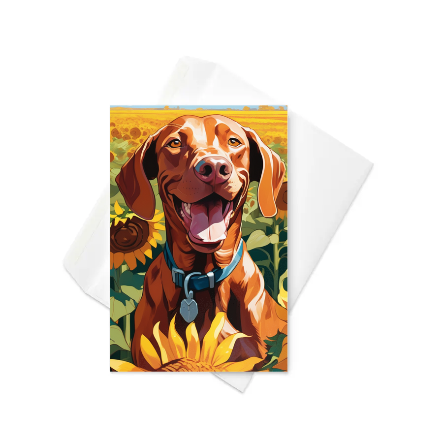 PugMug Custom Vizsla Greeting Card