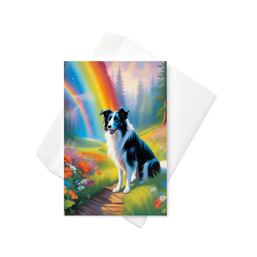 PugMug Custom Border Collie Greeting Card