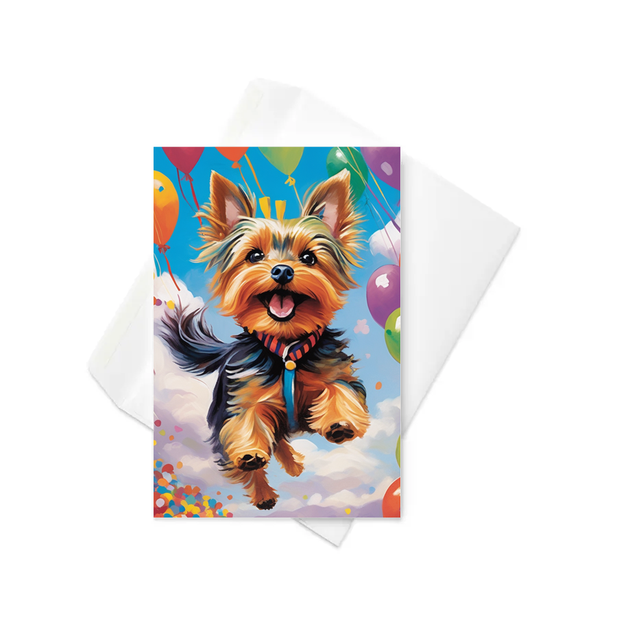 PugMug Custom Yorkshire Terrier Greeting Card