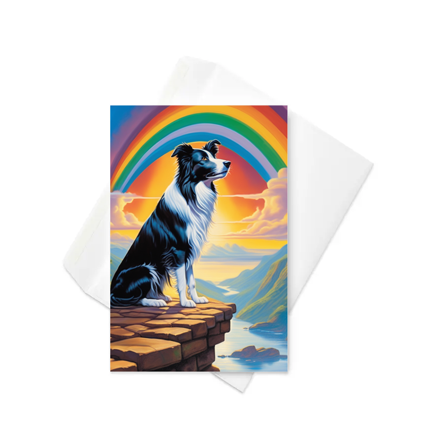 PugMug Custom Border Collie Greeting Card
