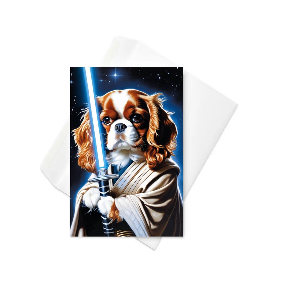 PugMug Custom Cavalier King Charles Spaniel Greeting Card