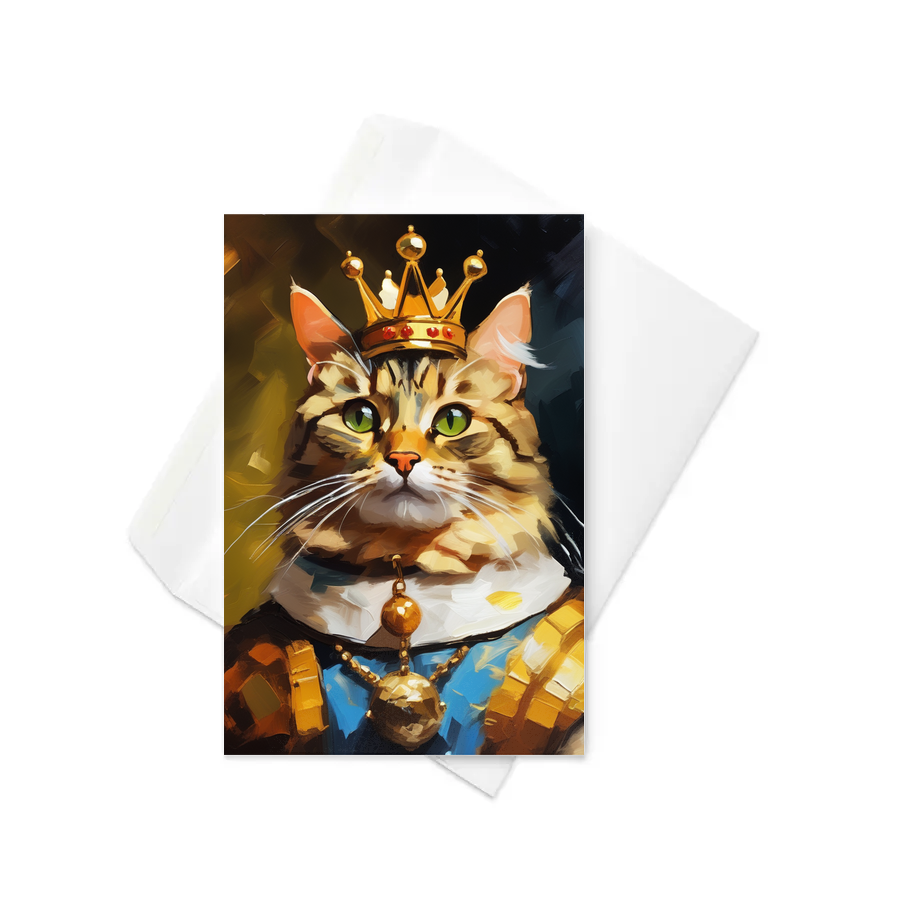 PugMug Custom Tabby Companion Cat Greeting Card