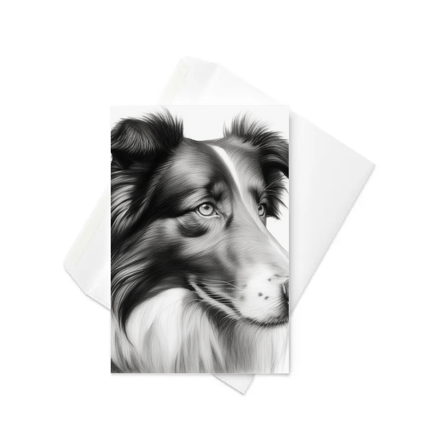 PugMug Custom Collie Greeting Card
