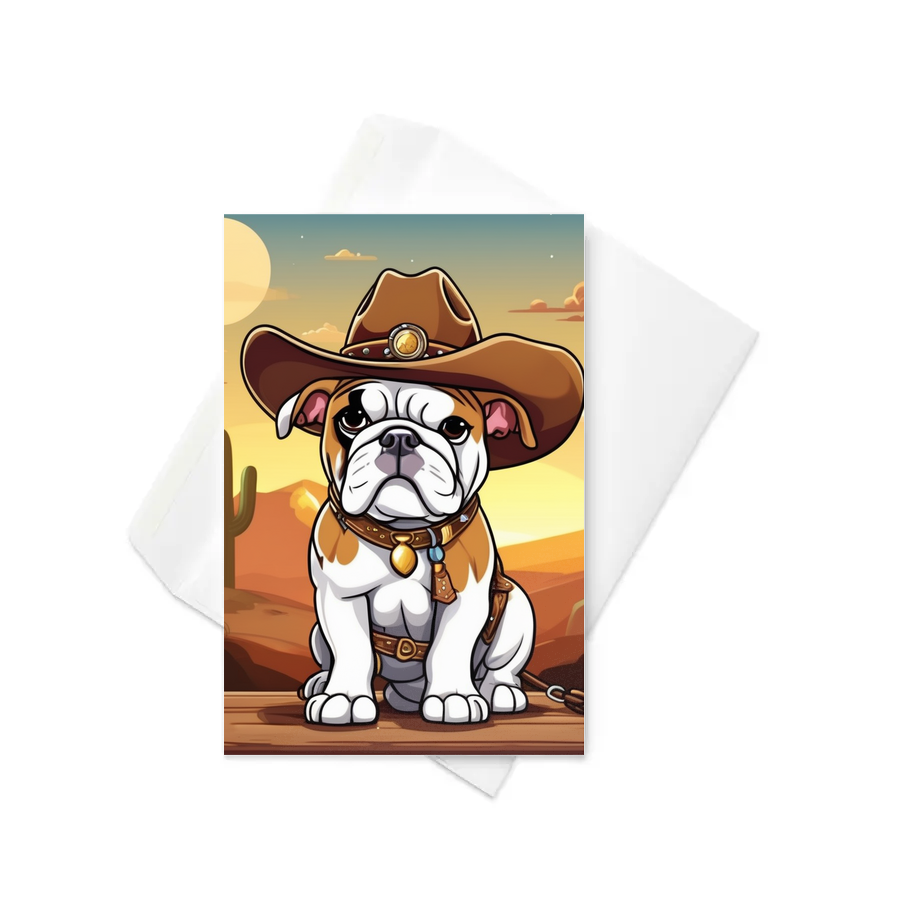PugMug Custom Bulldog Greeting Card