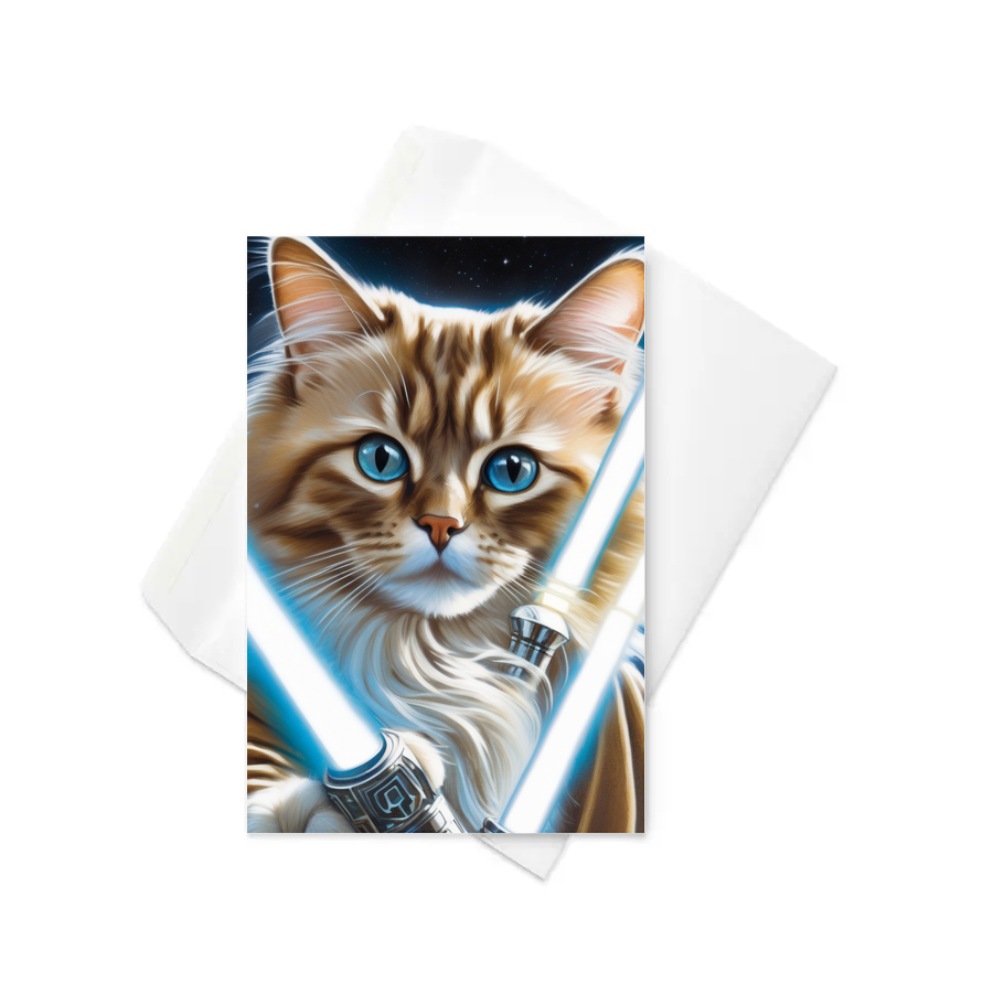PugMug Custom Tabby Ragdoll Cat Greeting Card