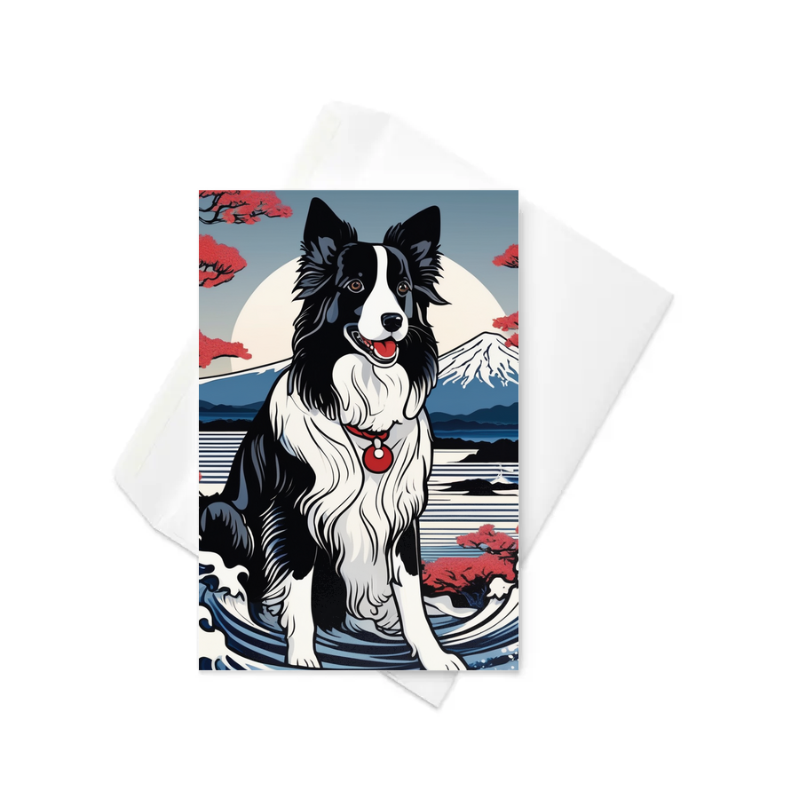 PugMug Custom Border Collie Greeting Card