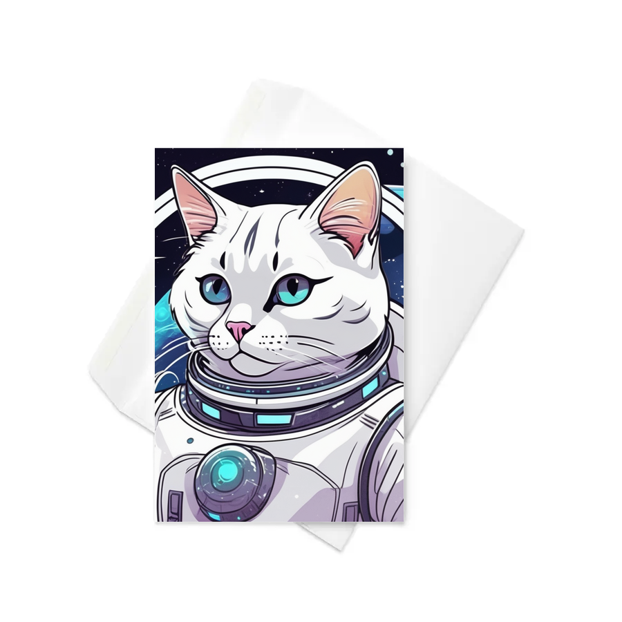 PugMug Custom White Exotic Cat Greeting Card