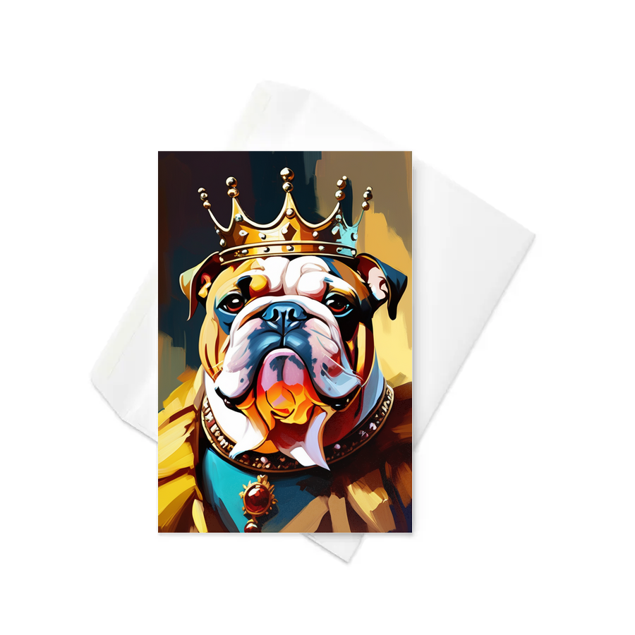 PugMug Custom Bulldog Greeting Card