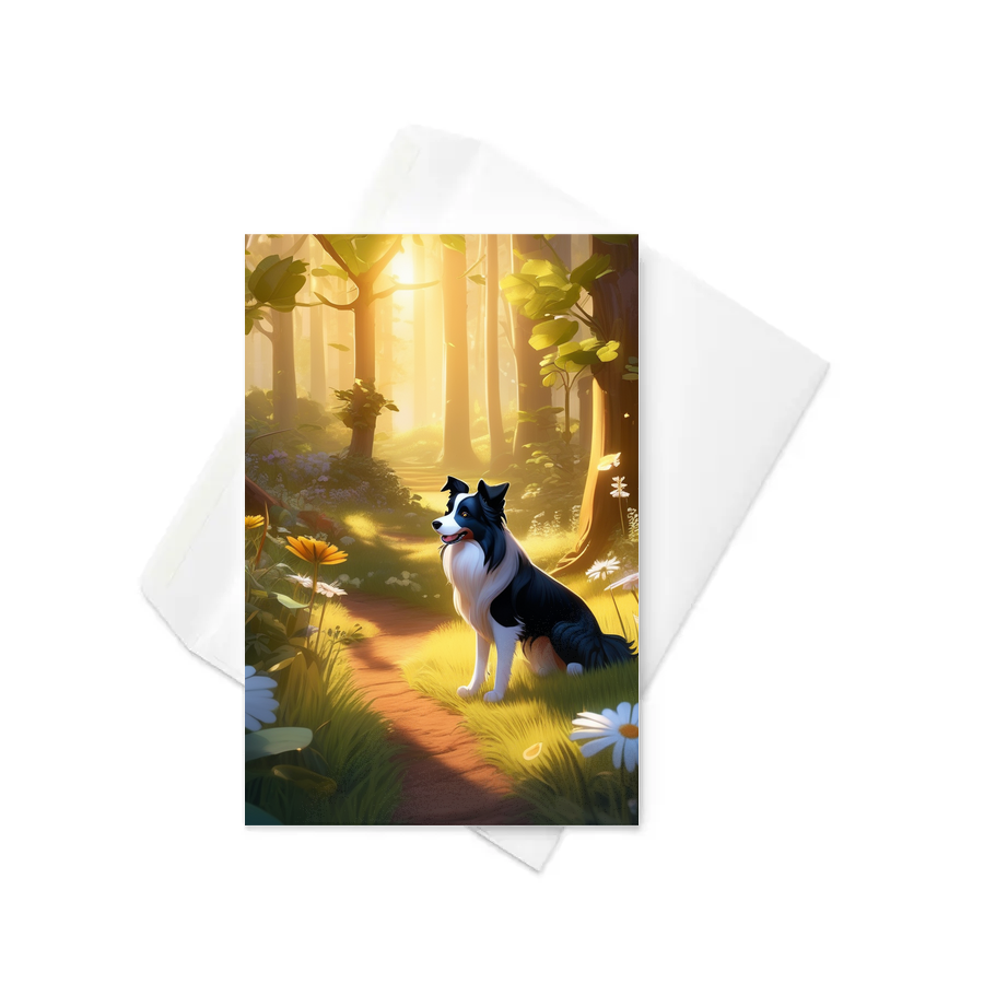 PugMug Custom Border Collie Greeting Card