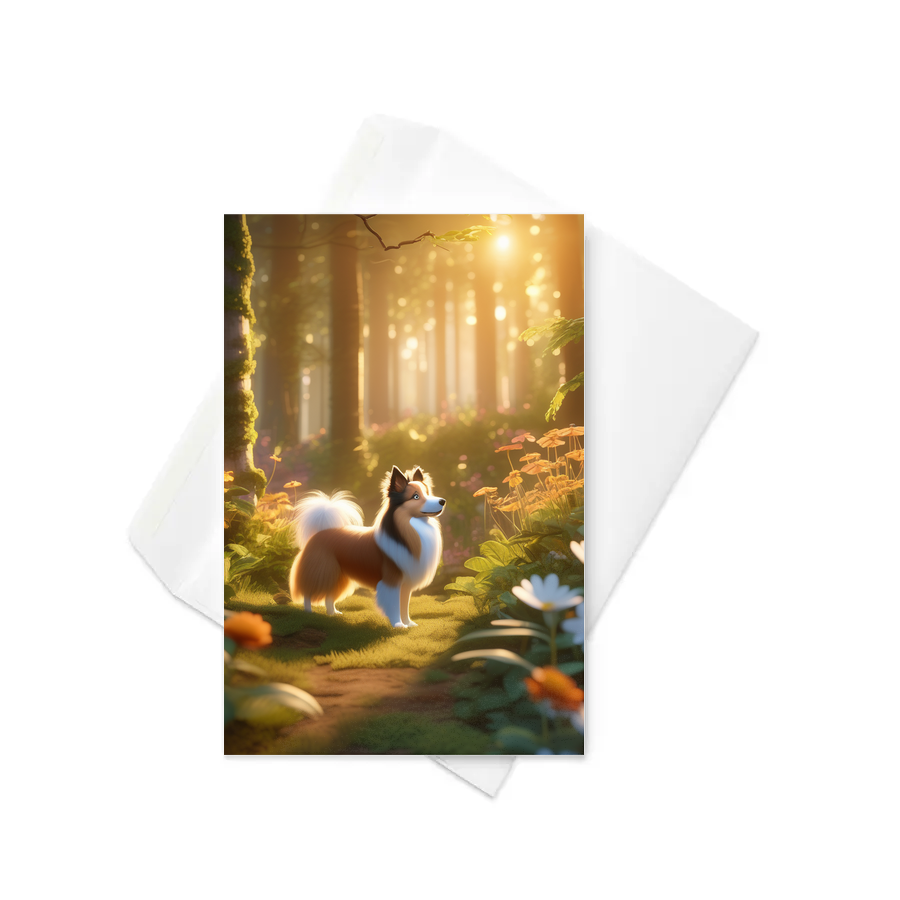 PugMug Custom Shetland Sheepdog Greeting Card