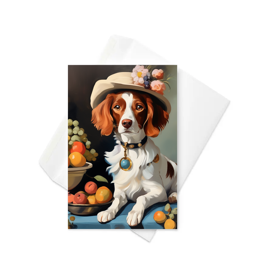 PugMug Custom Brittany Dog Greeting Card