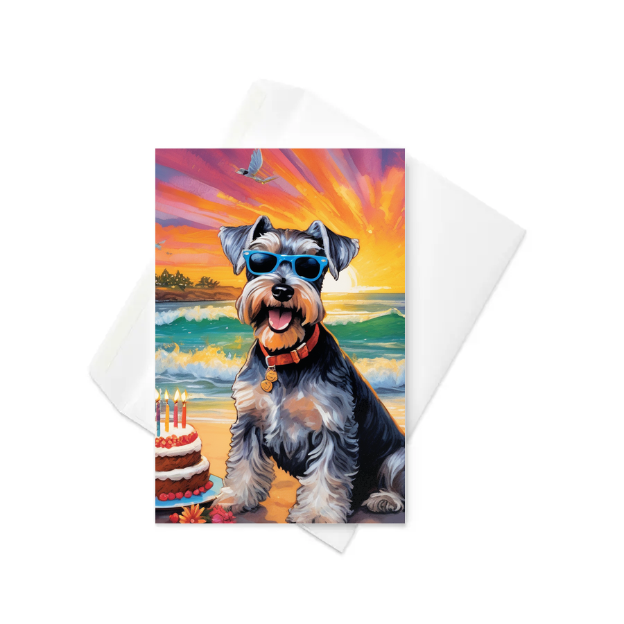 PugMug Custom Miniature Schnauzer Greeting Card