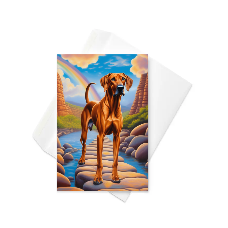 PugMug Custom Rhodesian Ridgeback Greeting Card
