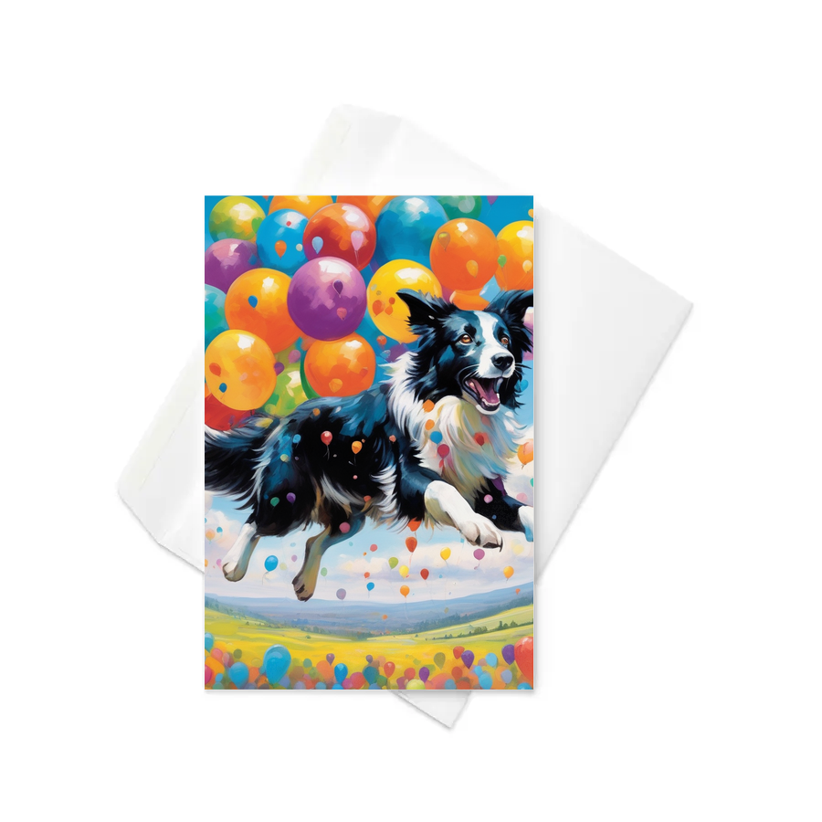 PugMug Custom Border Collie Greeting Card