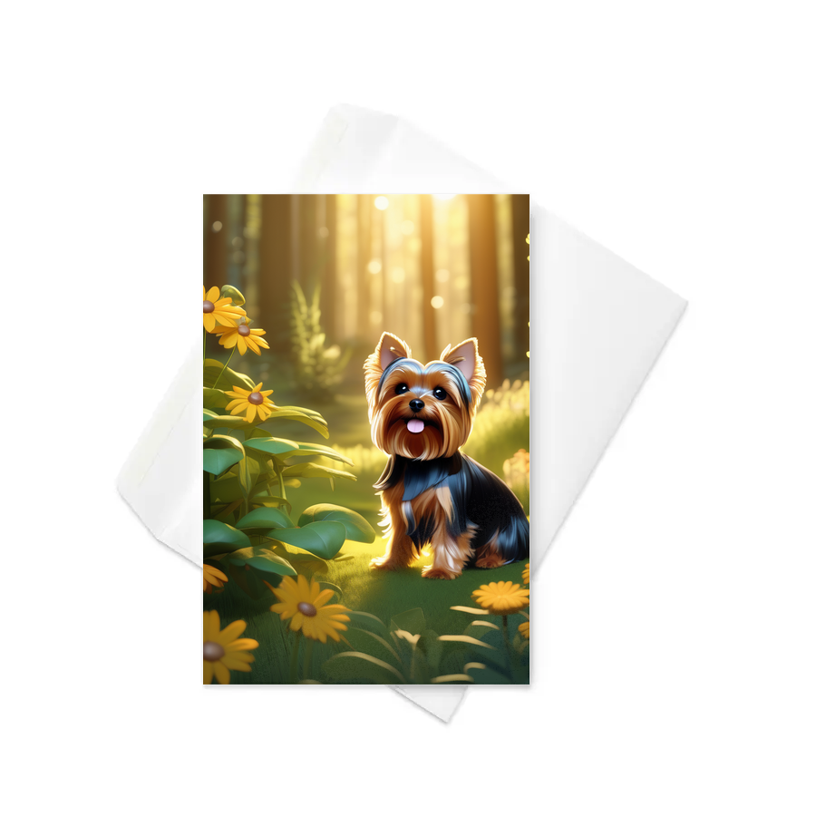 PugMug Custom Yorkshire Terrier Greeting Card