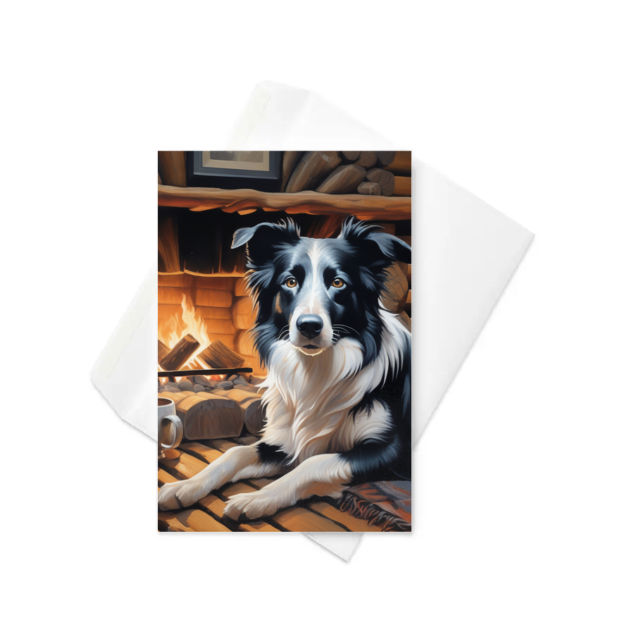 PugMug Custom Border Collie Greeting Card