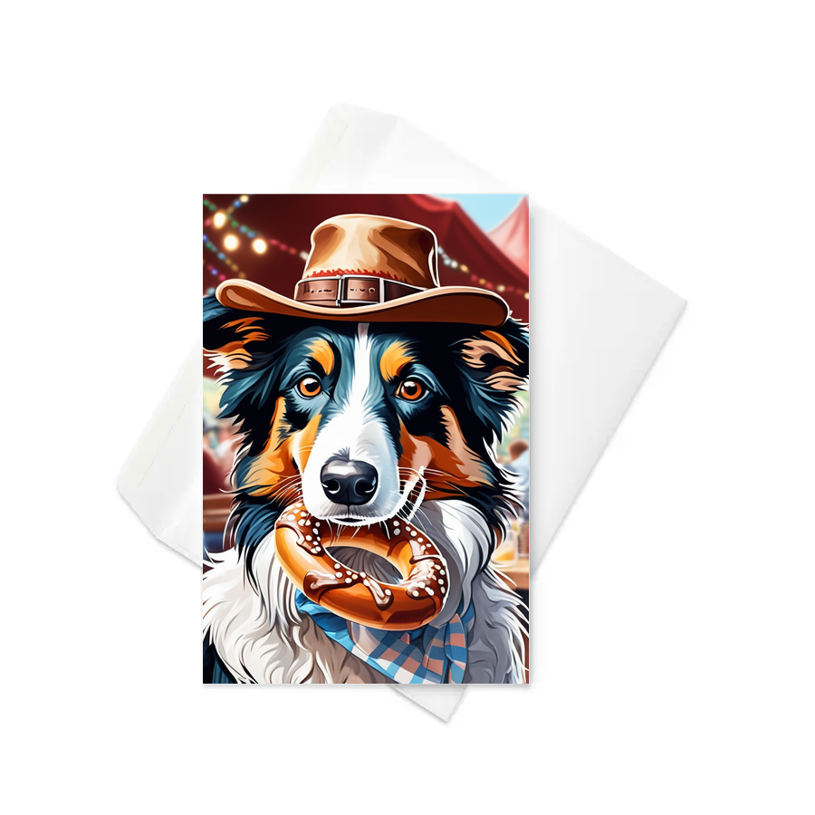 PugMug Custom Border Collie Greeting Card
