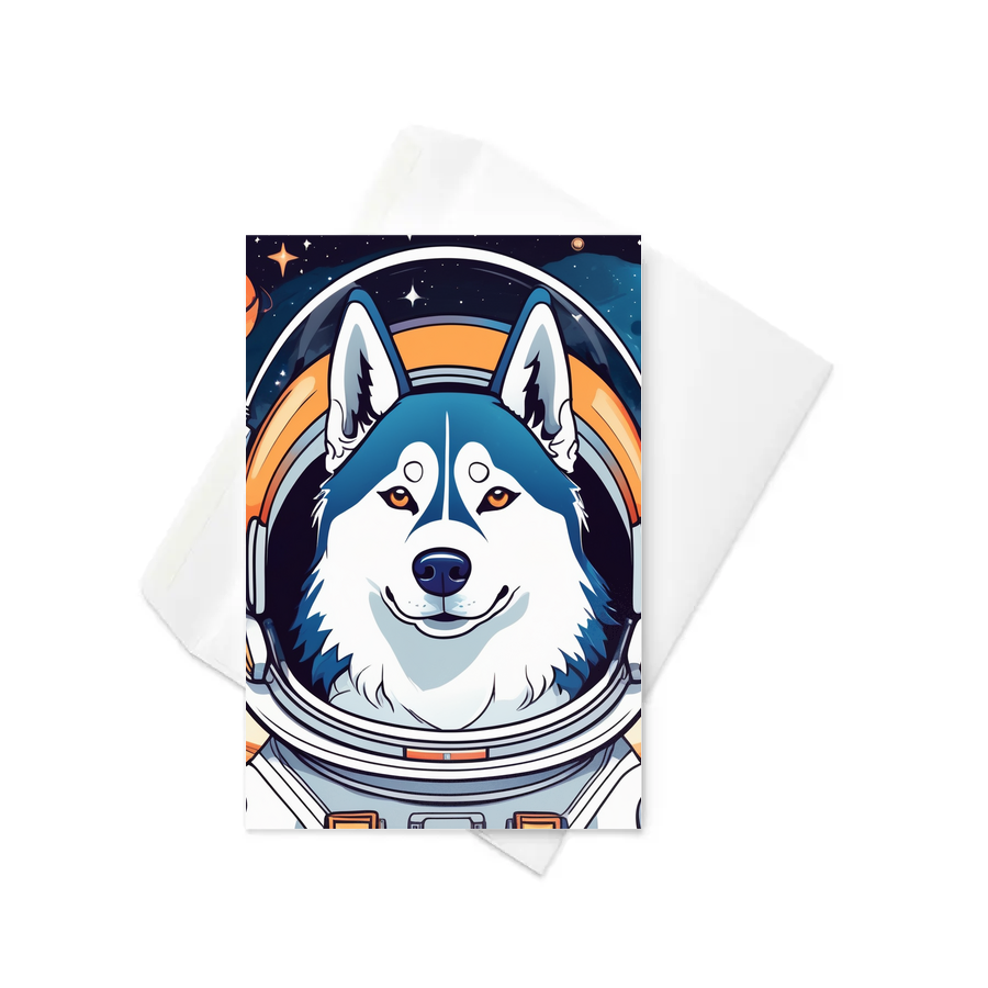PugMug Custom Siberian Husky Greeting Card