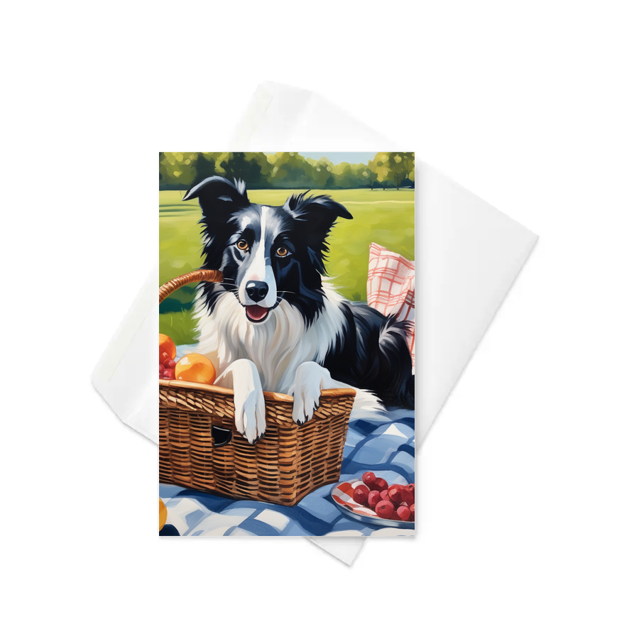 PugMug Custom Border Collie Greeting Card
