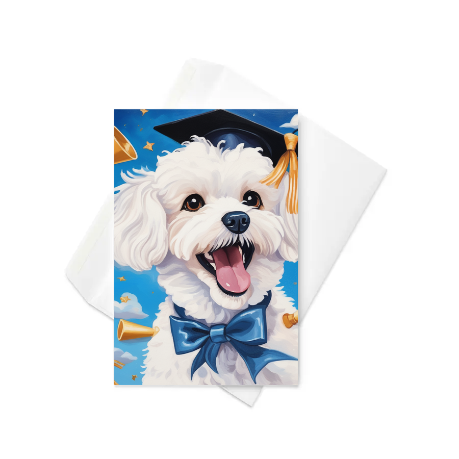 PugMug Custom Bichons Frise Greeting Card