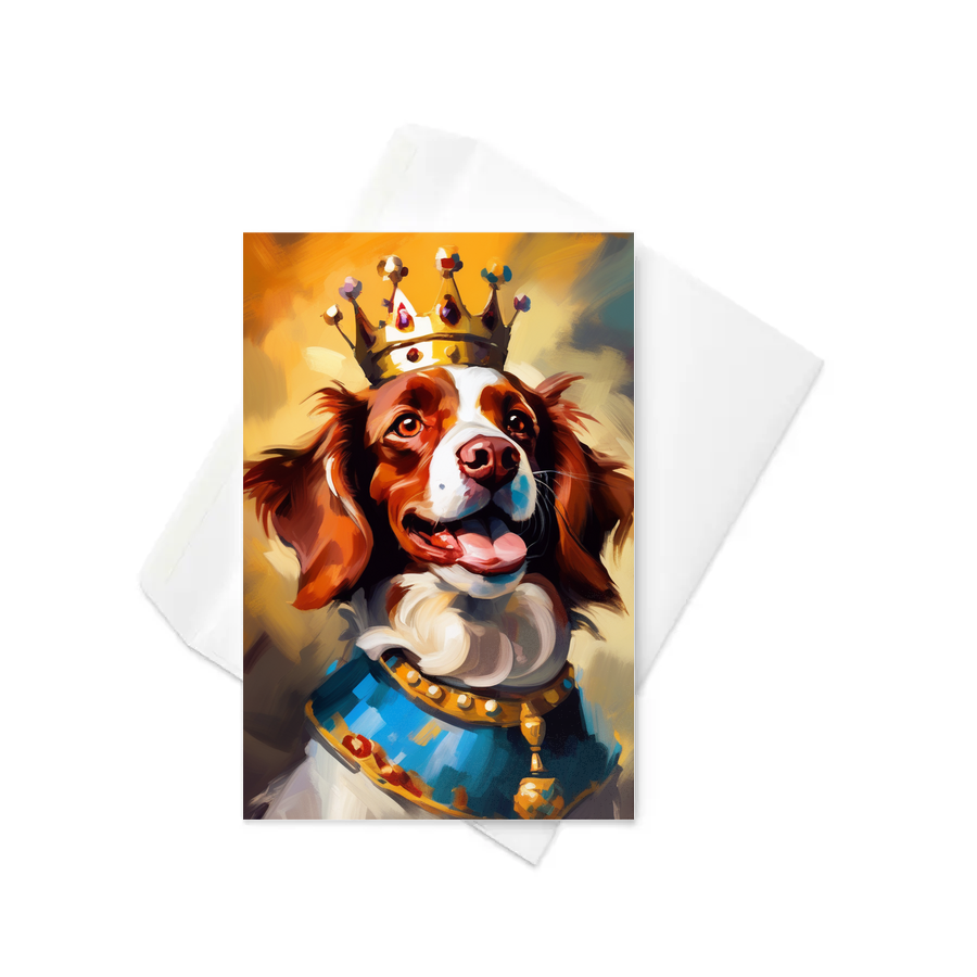 PugMug Custom Brittany Dog Greeting Card
