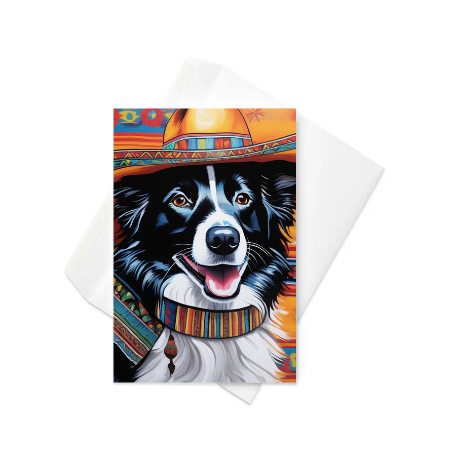 PugMug Custom Border Collie Greeting Card
